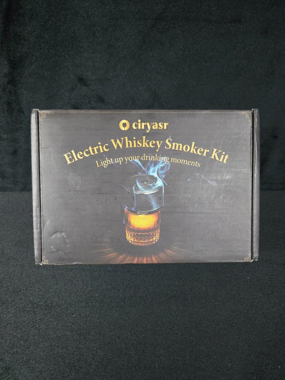 Ciryasr FY01 Electric Whiskey Cocktail Smoker Kit LED Rechargeable